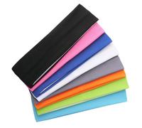 Vaguelly 8 pièces Bandeaux de Yoga Élastiques Coton Large et Respirant Anti-glisse pour Femmes Sportives et Quotidien Unique Confortable Couleurs Intenses Noir Blanc Gris Bleu Ciel Orange