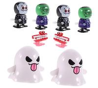 Vaguelly 8 Pièces Jouets à Remonter pour Halloween Animaux Fantômes Sorcières Zombies et Citrouilles Accessoires de Fête Amusants pour Fournitures de Jeu et pour Anniversaire