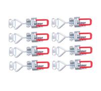 Vaguelly 8 pièces Lot de Loquets à Bascule Réglables Acier Inoxydable Fermeture à Serrage Rapide Pince de Traction pour Portes Boîtes et Appareils Ménagers Résistant Corrosion