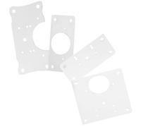 Vaguelly 8 pièces Plaques de Réparation Charnière Inox avec Vis Plaques Renfort pour Charnières de Porte Armoire de Cuisine Kit pour Réparation Meubles et Placards