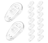 Vaguelly 8 Pièces Plaquettes De Lunettes En Silicone Télevés à Nez Kit De Plaquettes De Lunettes Plaquettes De Nez En Silicone Souple Lunettes à Visser, Plaquettes Nasales Transparent