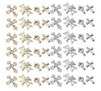 Vaguelly 80 Breloques en Alliage de Croix pour Ongles, Décorations Nail Art Gothiques, Lot 8 Modèles X 10 Pièces, Accessoires Nail Art DIY pour Manucure Femme et Ongles en Acrylique