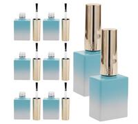 Vaguelly 8Pièces Bouteilles de Vernis à Ongles Vides Verre avec Design Dégradé Élégant Conteneurs Échantillons pour Nail