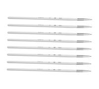 Vaguelly 8pièces Pinceaux Nail Art Stylo Liner Pour Ongles Pinceau Fin Gel Outil Manucure Peinture