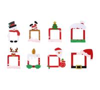 Vaguelly 8pièces Plaque Murale Décorative Autocollants de Protection pour Appliques Murales Décoration de Noël Cache-lumière Décoratif