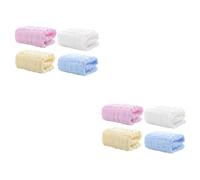 Vaguelly 8pièces Serviettes De Bain Coton Pour Garçon Fille Lingettes Absorbantes Multifonctions Coton Lavables Et Douces Pour Peau Des Nourrissons Lot