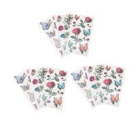 Vaguelly 9 feuilles Autocollants Décoratifs Étanches Transfert Coloré Pack pour Décoration Créative Faciles à Retirer et Durables