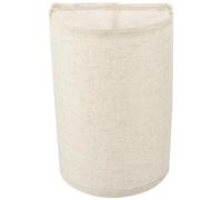 Vaguelly Abat-Jour En Lin 25 Cm Demi-Cercle Pour Lampe De Table Et Lampadaire Couvercle Amovible En Tissu Beige Adapté Salon Et Espace D'étude Style Contemporain