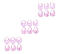 Vaguelly Accessoires Poupée Fille Bavoirs Poupee 9 Ensembles Bavoir De Vêtements De 18 Vêtements Et Accessoires De Vêtements De Fille pour Femme Bavoirs Qui Bave Remplisseur Rose Chiffon