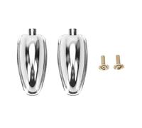 Vaguelly Accessoires pour Batterie en Métal Argenté, 2 Sets de Cosses de Tambour Faciles à Installer, Design Simple et Élégant pour Tom et Caisse Claire