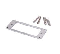 Vaguelly Anneaux de Montage Cadre Robuste en Métal Argenté Micro Humbucker pour Base Plate Épaisseur 2mm pour Guitare Électrique