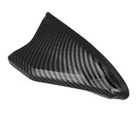 Vaguelly Antenne de Toit Aileron de Requin Noire pour Voiture en Fibre de Carbone Décoratif Résistant à l'usure, Installation Facile pour Décoration Automobile