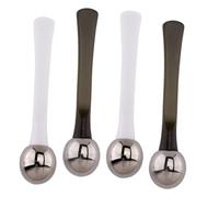 Vaguelly Applicateur De Crème Yeux En Alliage De Zinc Lot De 4 Pièces Masseur Oculaire Mini Blanc Et Vert Foncé Pour Femme Soin Facial Détente Contour Des Yeux