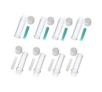 Vaguelly Applicateur Lentilles de Contact Silicone et Plastique Léger Surface Lisse, Kit de 10 Pièces pour Insertion et Retrait Facile des Lentilles Rigides, Étui de Couleur Aléatoire