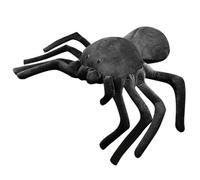 Vaguelly Araignée en Peluche Géante 80 Cm Noire, Araignée Doux et Original, Peluche Décorative pour Chambre Garçon et Filles, Présent Halloween et Accessoires Photo