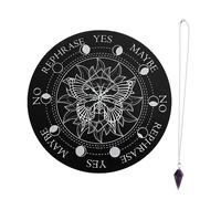 Vaguelly Assiette Sculpté avec Plaque Cristal Décoration Intérieur pour Méditation Assiette