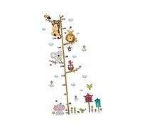 Vaguelly Autocollant Mural De Mesure De La Taille Des Animaux Motif Zoo Tableau De Croissance Pour Chambre De Garçon De Fille Décoration Murale De Chambre D'enfant