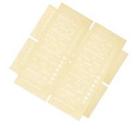 Vaguelly Autocollants Échelle Erhu 4 Feuilles, Guide de Doigté et Intonation pour Débutants Garçon et Filles, Accessoire Compact pour Touche Erhu