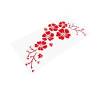 Vaguelly Autocollants Fleurs Voiture Adhésifs Côté Carrosserie Décoration Personnalisée Voiture Autocollant Vinyle DIY Résistant pour Fenêtre Porte Mur Décor