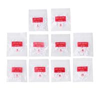 Vaguelly Autocollants pour Ongles Français Blancs 500 Pièces en Plastique Confortables Adaptés la Plupart des Types D’ongles pour Manucure DIY la Maison