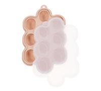 Vaguelly Bac à Glaçons Silicone Pour Aliments Pour Moule à Purées Avec Couvercle Bac De Congélation Pratique Pour Introduire Et Textures Pour Stockage Au Congélateur