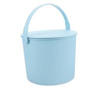 Vaguelly Bac à Linge Multifonctionnel Couvercle Tabouret en Plastique Rangement Pratique pour Salle de Bain et Maison pour Jouets Vêtements et Capacité de 10 Litres