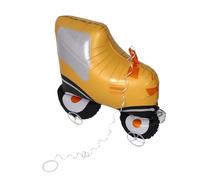 Vaguelly Ballon Tracteur Gonflable à Roulettes Décoration de Chantier pour Anniversaire Garçon Fille Ballon Animé de Fête Construction Design Réaliste et Facile à Gonfler
