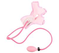 Vaguelly Bande de Lifting Visage Gonflable Rose en Tissu Structure Ajustable V-shape pour Raffermir et Remodeler le Contour du Visage