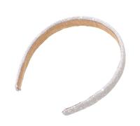 Vaguelly Bandeau à paillettes dorées bandeaux femmes bandeau de paillettes bandeaux filles Élégant hair band hair ties accessoires de cheveux Coiffe féminine cuir artificiel Silver