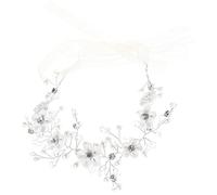 Vaguelly Bandeau De Mariée Robe Décorations Accessoires De Cheveux Pour Les Femmes Épouser Tiare Pince à Cheveux De La Mariée Demoiselles D'honneur Invité Diadèmes Pâte Polymère Silver