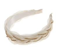 Vaguelly Bandeau en Organza accessoires de cheveux de mariage pour femmes bandeau tresses mode hair charms hair toppers bandeaux embellis pour femmes bandeaux rembourrés pour femmes strass