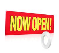 Vaguelly Bannières Ouverture Pour Magasin Panneau Suspendu Extérieur Décoration Ouverte Avec Corde Pour Grandes Et Événements