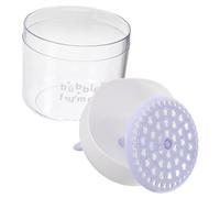 Vaguelly Barboteur moussant Fabricant bulle de soin bouteille mousse nettoyante Mousseur de bain mousseur portable mousseur de bulles nettoyage du visage outil de bouillonnement Plastique