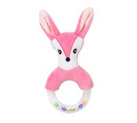 Vaguelly Bébé en Peluche Renard Éducatif à Main pour Développement Sensoriel Motifs Animaux 1 Pc Rose