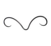 Vaguelly Bijoux Septum Moustache en Acier Inoxydable pour Nez Anneau de Piercing Solide et Résistant Rouille Adapté Plupart des Gens