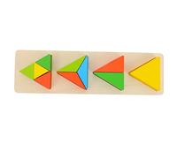 Vaguelly Bloc De Bois Jouet Association De Formes Jouet Apprentissage des Formes Puzzle Apprentissage Précoce pour Garçon Fille