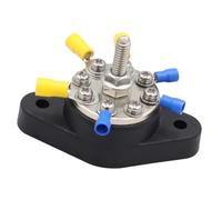 Vaguelly Bloc de Distribution Voies Bornier à Vis Acier Inoxydable pour Auto Bateau Rv avec et Vis Bornier de Répartition Alimentation et Facile à Installer