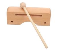 Vaguelly Bloc de Rythme Bois pour Instrument Musical Éducatif Bois Fourniture Enseignement Musical de Développement des Compétences Musicales