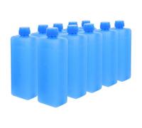 Vaguelly Bloc Réfrigérant pour Glacières, Poche de Glace Réutilisable pour Ventilateur Climatiseur, 10 Pièces, Bleu en PE, Compact, pour Rafraîchissement au Bureau et en Été
