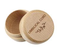 Vaguelly Boîte à Souvenirs et Design Compact en Bois pour Cordon Ombilical, Rangement Polyvalent pour Shower et Nouveaux Parents