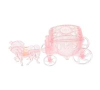 Vaguelly Boîte Boite de bonbons le chariot traiter mariage bijoux ribbon packaging coffret bonbon decoration fete present sucrette étui à bonbons en métal cas de faveur de noce Plastique rose