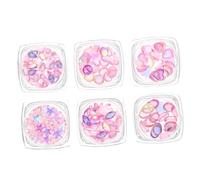 Vaguelly Boîte De Décorations Art Ongles DIY Charms Coloré Pour Embellissements Et Accessoires Pour Parfaits Pour Salon Et Usage