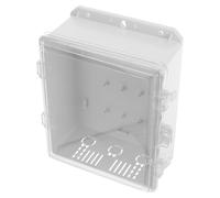 Vaguelly Boîte de Jonction Étanche Boîte de Distribution Électrique Transparente en ABS Blanc avec Intérieur Spacieux pour Câblage Extérieur et Connexions de Câbles