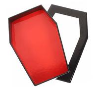 Vaguelly Boîte de Rangement pour Faux Cils et Portable Design Créatif Forme de Cercueil Organisateur Compact pour Maquillage et Halloween Protection et Maintien Parfaits des Cils