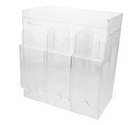 Vaguelly Boîte de Rangement Transparente pour Cartes Organisateur Acrylique Robuste avec Distributeur Booster Support Polyvalent pour Cartes de Visite et Collections Professionnelles
