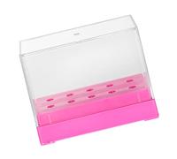 Vaguelly Boîte de Rangement Transparente pour Embouts Ponceuse Ongles Organiseur Pratique et Portable pour Polissage Accessoire Nail Art Économique et Durable