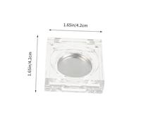 Vaguelly Boîte de Sous-traitance Cosmétique Transparente 6 Pièces Format Compact Rangement Maquillage Rechargeable pour Ombres à Paupières et Blush Usages Professionnels et Personnels