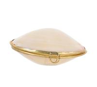 Vaguelly Boîte Porte Coquillage Cas De Coquillage Étui à Bibelots Forme Moule Coquillage Nature Coffret à Bijoux Coquillage Blanche Coquilles d'eau Douce Naturelles Couleur