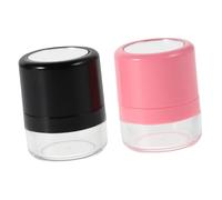 Vaguelly Boîtes à Poudre Effet Volumisant avec Applicateur Éponge et Miroir Lot de 2 en Plastique et Contrôle de L'huile pour Usage Quotidien et Occasions Diverses