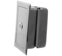 Vaguelly Boîtier de Commande à Bouton-poussoir Momentané Design Verrou Caché Acier Inoxydable Argenté pour Porte de Garage Installation Intérieure ou Extérieure